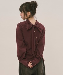 asymmetry ribbon tops / アシンメトリーリボントップス