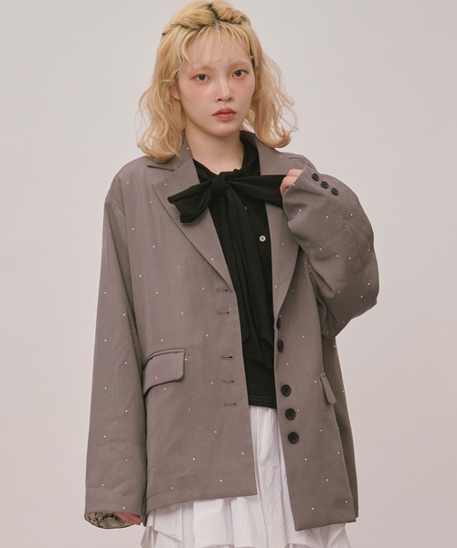 loin nuit（ロワンニュイ）の「asymmetry ribbon tops / アシンメトリーリボントップス（Tシャツ/カットソー・レディース・ボルドー/アイボリー/ブラック・FREE）」の19枚目の写真