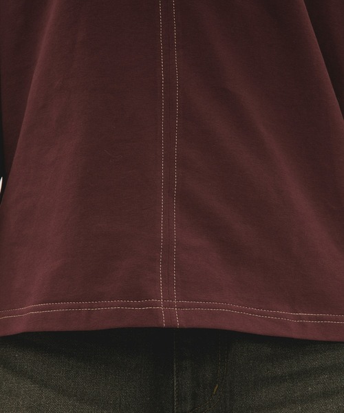 loin nuit（ロワンニュイ）の「asymmetry ribbon tops / アシンメトリーリボントップス（Tシャツ/カットソー・レディース・ボルドー/アイボリー/ブラック・FREE）」の11枚目の写真