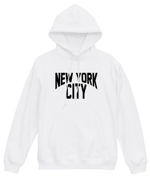 Ol' Basics（オールベーシックス）の「Ol' Basics（オール・ベーシックス） プルパーカー スウェット NEW YORK CITY ロゴ プリント 裏毛 トップス メンズ ユニセックス（パーカー・メンズ・ミックスグレー/スミクロ/ホワイト/ブラック・M/L/XL）」の2枚目の写真