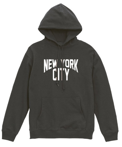 Ol' Basics（オールベーシックス）の「Ol' Basics（オール・ベーシックス） プルパーカー スウェット NEW YORK CITY ロゴ プリント 裏毛 トップス メンズ ユニセックス（パーカー・メンズ・ミックスグレー/スミクロ/ホワイト/ブラック・M/L/XL）」の3枚目の写真