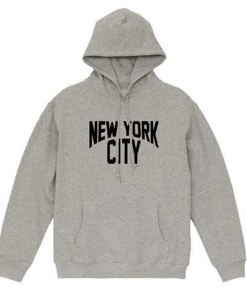 Ol' Basics（オールベーシックス）の「Ol' Basics（オール・ベーシックス） プルパーカー スウェット NEW YORK CITY ロゴ プリント 裏毛 トップス メンズ ユニセックス（パーカー・メンズ・ミックスグレー/スミクロ/ホワイト/ブラック・M/L/XL）」の4枚目の写真
