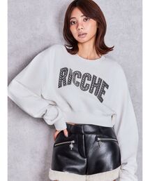 RICCHE bijouショートスウェットトップス