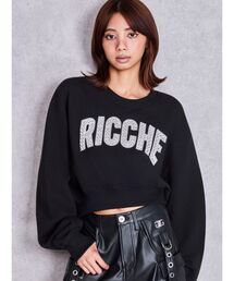 RICCHE bijouショートスウェットトップス