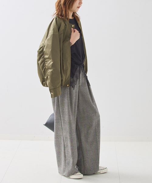 journal standard L'essage(ジャーナルスタンダードレサージュ)の「レーストップスロンT(Tシャツ/カットソー・レディース・ブラック/ホワイト・FREE)」の9枚目の写真