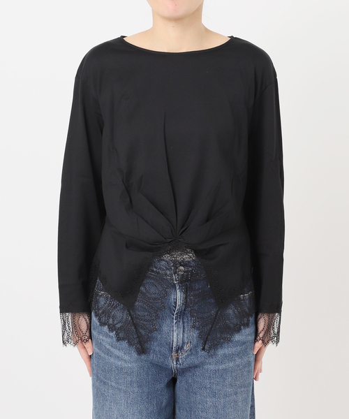 journal standard L'essage(ジャーナルスタンダードレサージュ)の「レーストップスロンT(Tシャツ/カットソー・レディース・ブラック/ホワイト・FREE)」の14枚目の写真