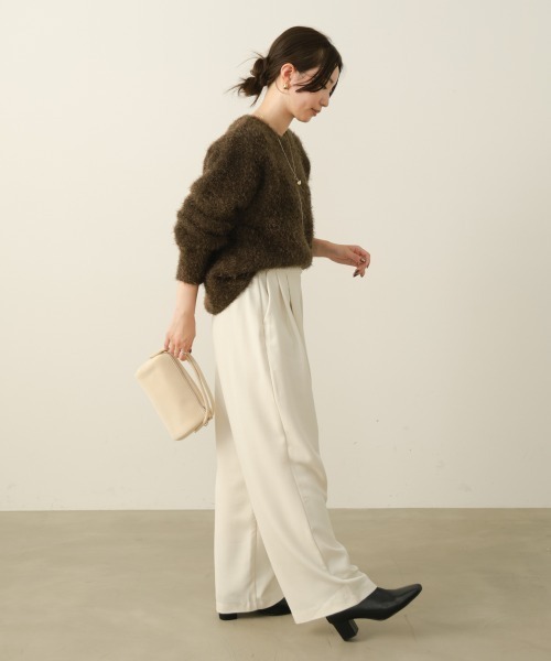 Bou Jeloud（ブージュルード）の「テックウールパンツ（その他パンツ・レディース・ホワイト系その他/チャコールグレー/キャメル・FREE）」の7枚目の写真