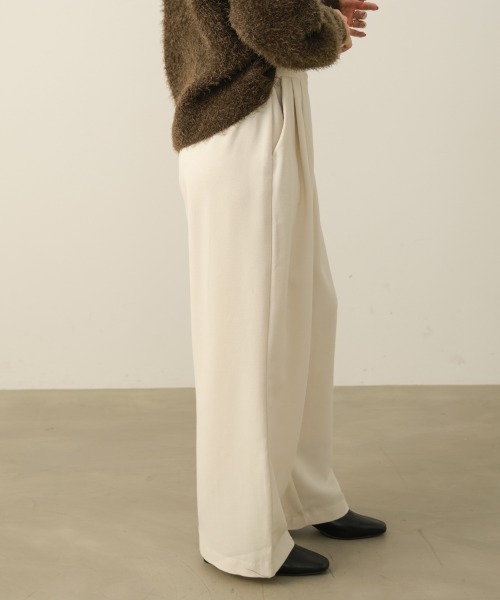 Bou Jeloud（ブージュルード）の「テックウールパンツ（その他パンツ・レディース・ホワイト系その他/チャコールグレー/キャメル・FREE）」の8枚目の写真