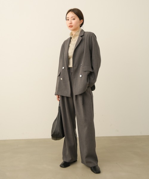 Bou Jeloud（ブージュルード）の「テックウールパンツ（その他パンツ・レディース・ホワイト系その他/チャコールグレー/キャメル・FREE）」の14枚目の写真