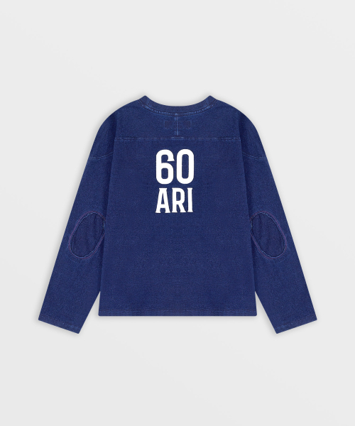 SAFARISPOT(サファリスポット)の「1/2 レジオン モーターズ クラブ インディゴ デニム ロングスリーブ (インディゴ)(Tシャツ/カットソー・レディース・その他・1)」の2枚目の写真