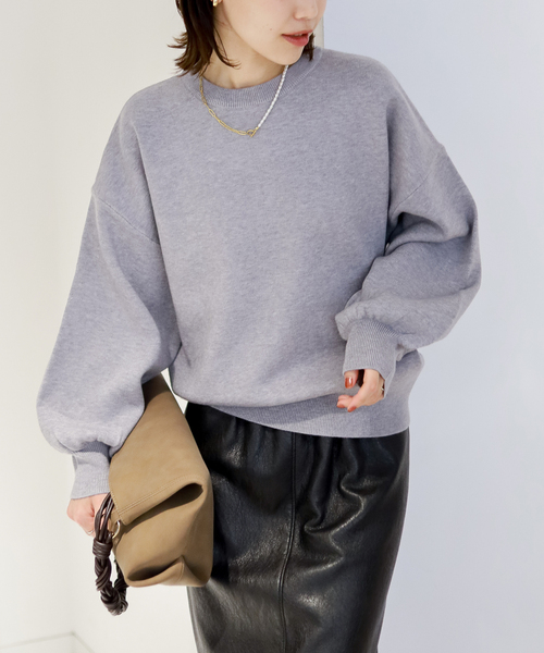 La TOTALITE(ラトータリテ)の「【洗える】ウォッシャブルクルーネックプルオーバー(ニット/セーター・レディース・ピンク/チャコールグレー/ホワイト/ブラック・FREE)」の11枚目の写真