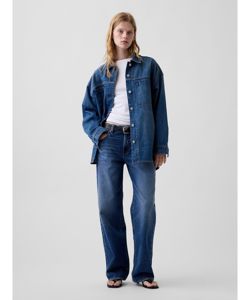 GAP(ギャップ)の「モダン ボートネックTシャツ(Tシャツ/カットソー・レディース・ホワイト/ブラック/ブラウン・S/M/XS/XL)」の6枚目の写真