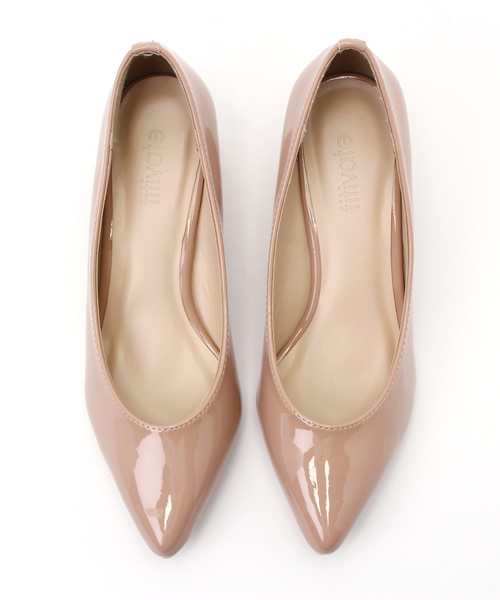 titivate（ティティベイト）の「5㎝ｽｸｴｱﾋｰﾙﾊﾟﾝﾌﾟｽ（パンプス・レディース・ピンクベージュ/アイボリー/ブラック/ネイビー/グレー・M/L/LL）」の8枚目の写真