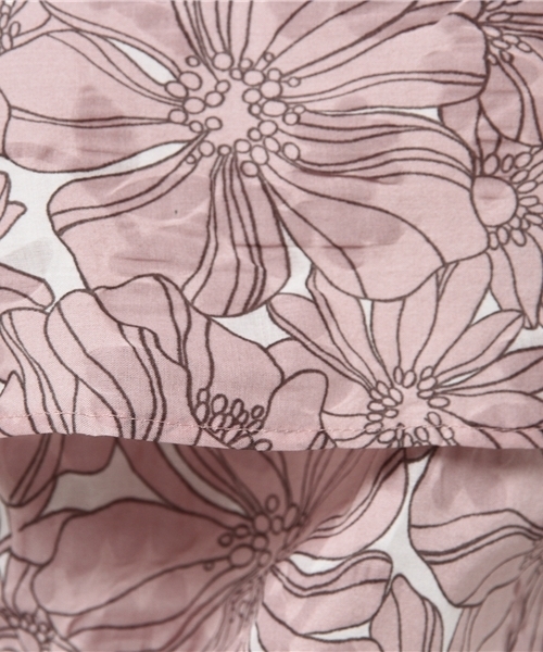 LBC（エルビーシー）の「コットンフラワープリントエンシュクブラウス（シャツ/ブラウス・レディース・ブルー/ピンク/ライトブルー・MEDIUM）」の8枚目の写真