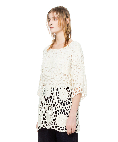 大人気‼️完売品❤️CLANE❤️BIG FLOWER CROCHET KNIT CLANE（クラネ）の「BIG FLOWER CROCHET KNIT（ニット/セーター）」 - WEAR