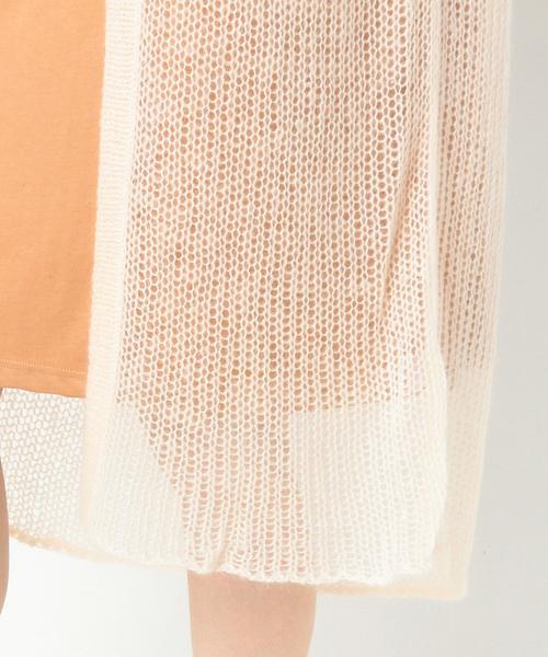 Another Edition（アナザーエディション）の「天竺ロングカーディガン/AEMBC W/NｙテンジクLONG CGN◆（カーディガン/ボレロ・レディース・ライトグレー/ライトピンク・FREE）」の9枚目の写真