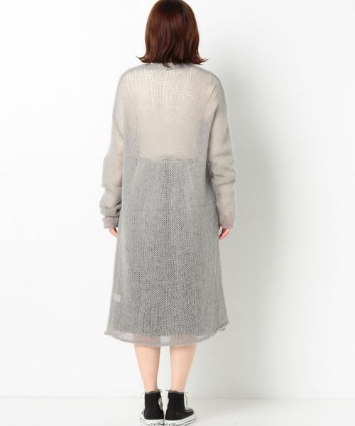 Another Edition（アナザーエディション）の「天竺ロングカーディガン/AEMBC W/NｙテンジクLONG CGN◆（カーディガン/ボレロ・レディース・ライトグレー/ライトピンク・FREE）」の12枚目の写真