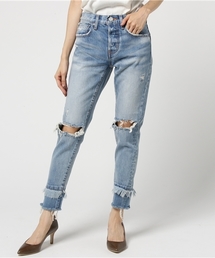 MOUSSY | LAYERED CUT DENIM(デニムパンツ)