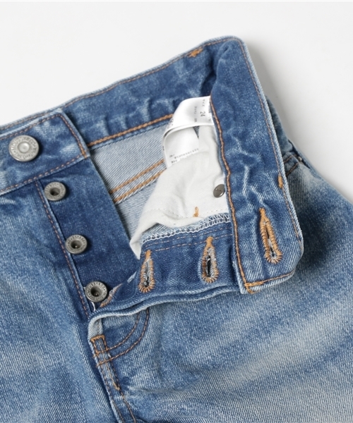 MOUSSY（マウジー）の「LAYERED CUT DENIM（デニムパンツ・レディース・ブルー・25inch/26inch/27inch/24inch）」の6枚目の写真