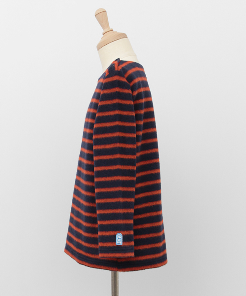 URBAN RESEARCH DOORS（アーバンリサーチドアーズ）の「FORK＆SPOON Brushed Border Boatneck（Tシャツ/カットソー・キッズ・オフホワイト/ブラック/ネイビー・90/120/105/135）」の6枚目の写真