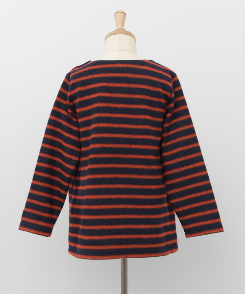 URBAN RESEARCH DOORS（アーバンリサーチドアーズ）の「FORK＆SPOON Brushed Border Boatneck（Tシャツ/カットソー・キッズ・オフホワイト/ブラック/ネイビー・90/120/105/135）」の13枚目の写真