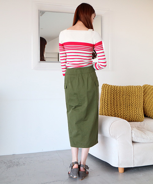 N.(N. Natural Beauty Basic)(エヌエヌナチュラルビューティーベーシック)の「【Oggi 4月号掲載】ワークチノタイトスカート(スカート・レディース・ベージュ/ホワイト/カーキ・MEDIUM/SMALL)」の17枚目の写真
