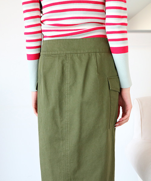 N.(N. Natural Beauty Basic)(エヌエヌナチュラルビューティーベーシック)の「【Oggi 4月号掲載】ワークチノタイトスカート(スカート・レディース・ベージュ/ホワイト/カーキ・MEDIUM/SMALL)」の11枚目の写真