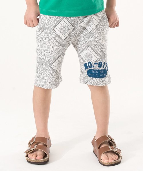 BREEZE（ブリーズ）の「カレッジロゴカットパンツ（その他パンツ・キッズ・イエロー/オフホワイト/グレー/レッド/ネイビー・120/140/130/80/90/100/95/110）」の2枚目の写真