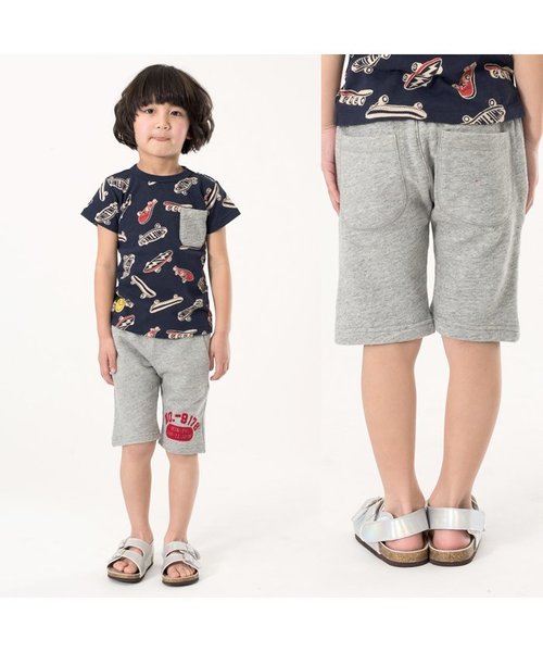 BREEZE（ブリーズ）の「カレッジロゴカットパンツ（その他パンツ・キッズ・イエロー/オフホワイト/グレー/レッド/ネイビー・120/140/130/80/90/100/95/110）」の8枚目の写真