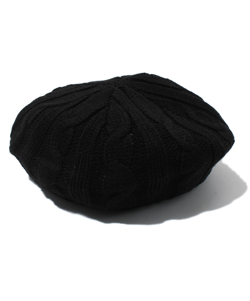 BEAMS(ビームス)の「NEW YORK HAT&CAP CO. / ケーブルベレー(ハット・メンズ・チャコールグレー/ブラック・ONE SIZE)」の2枚目の写真