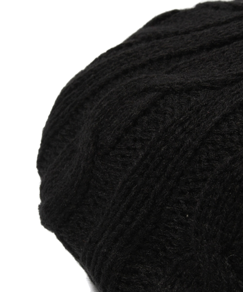BEAMS(ビームス)の「NEW YORK HAT&CAP CO. / ケーブルベレー(ハット・メンズ・チャコールグレー/ブラック・ONE SIZE)」の5枚目の写真