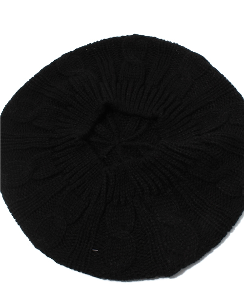 BEAMS(ビームス)の「NEW YORK HAT&CAP CO. / ケーブルベレー(ハット・メンズ・チャコールグレー/ブラック・ONE SIZE)」の3枚目の写真