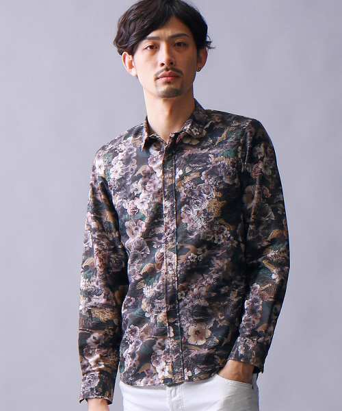 5351 POUR LES HOMMES（ゴーサンゴーイチプールオム）の「カモフラワー長袖シャツ（シャツ/ブラウス・メンズ・ブラック/カーキ・48/44/46）」の11枚目の写真