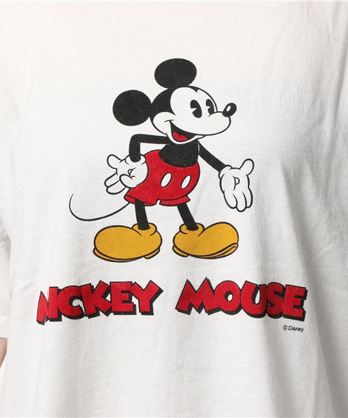 MOUSSY(マウジー)の「MICKEY MOUSE TSJ(Tシャツ/カットソー・レディース・ブラック/ブルー/ホワイト・FREE)」の13枚目の写真