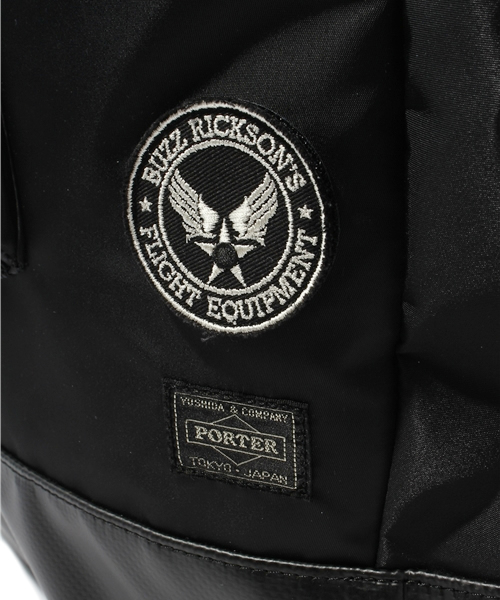 BEAMS(ビームス)の「BUZZ RICKSON'S×WILLIAM GIBSON×PORTER / DAYPACK(バックパック/リュック・メンズ・ブラック・ONE SIZE)」の7枚目の写真