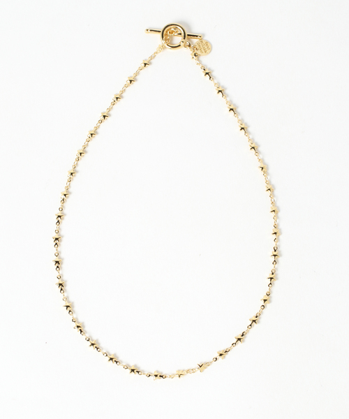 PHILIPPE AUDIBERT(フィリップ オーディベール)の「PHILIPPE AUDIBERT フィリップオーディベール スターモチーフチェーンネックレス(ネックレス・レディース・シルバー/ゴールド・FREE)」の2枚目の写真