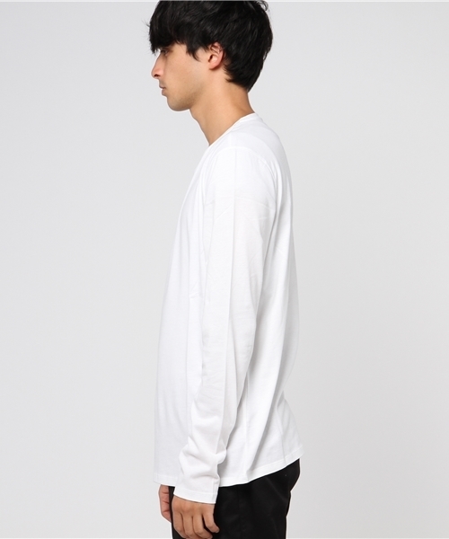 MAJESTIC HOMME(マジェスティックオム)の「MAJESTIC HOMME 長袖クルーカットソー(Tシャツ/カットソー・メンズ・ネイビー/ホワイト/ブラック・L/M/S)」の5枚目の写真