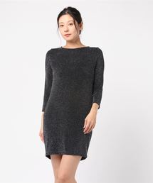 バックドレープラメワンピース