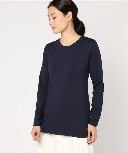 Born（ボーン）の「Born Bare Jersey Gusset T-shirts/ボーンベアジャージーガゼットTシャツ（Tシャツ/カットソー・レディース・オフホワイト/ブラック/杢グレー/オリーブ/ネイビー/ターコイズブルー/ピンク・FREE）」の13枚目の写真