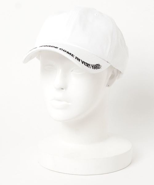 WEGO（ウィゴー）の「WEGO/バイザーロゴキャップ（キャップ・レディース・ホワイト/ブラック系その他/ブラック/レッド/パープル/ベージュ/ライトピンク/ライム・FREE）」の12枚目の写真