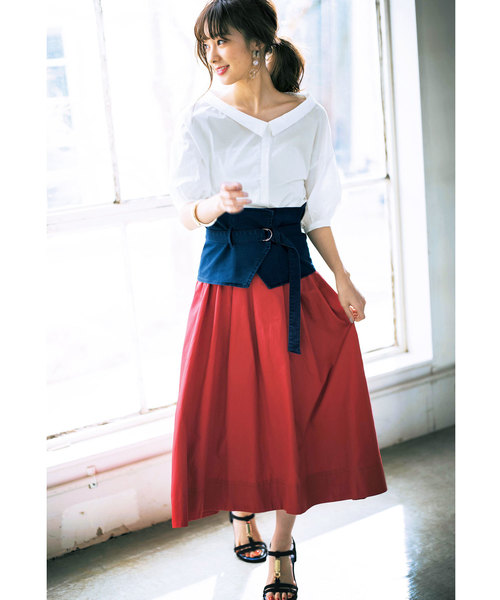 GeeRA（ジーラ）の「シャツカラー２ＷＡＹブラウス（シャツ/ブラウス・レディース・オフホワイト/その他・MEDIUM/LARGE/X-LARGE）」の7枚目の写真