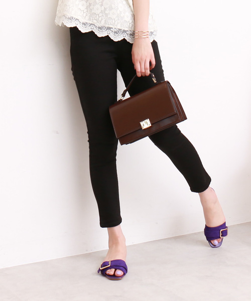 N.(N. Natural Beauty Basic)(エヌエヌナチュラルビューティーベーシック)の「ブラックスキニーパンツ(その他パンツ・レディース・ブラック・MEDIUM/SMALL)」の1枚目の写真