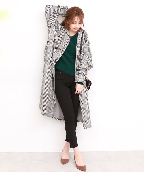 N.(N. Natural Beauty Basic)(エヌエヌナチュラルビューティーベーシック)の「ブラックスキニーパンツ(その他パンツ・レディース・ブラック・MEDIUM/SMALL)」の8枚目の写真