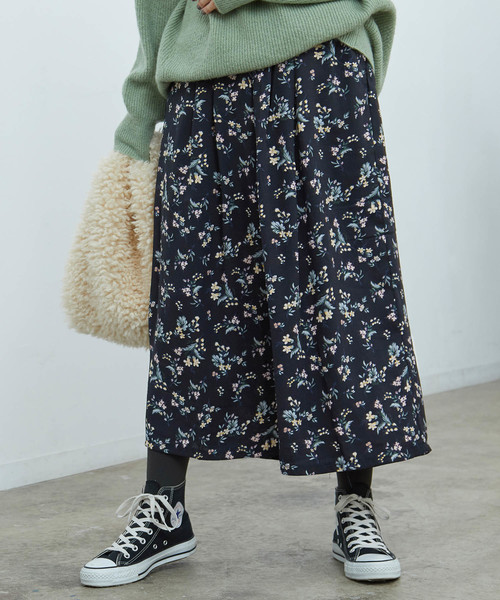 ROPE' PICNIC（ロペピクニック）の「花柄ワイドパンツ（その他パンツ・レディース・ブラック系その他/ブルー系その他・FREE）」の2枚目の写真