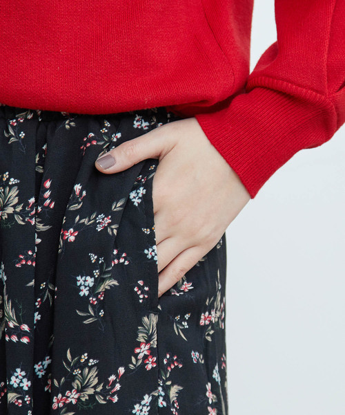 ROPE' PICNIC（ロペピクニック）の「花柄ワイドパンツ（その他パンツ・レディース・ブラック系その他/ブルー系その他・FREE）」の16枚目の写真