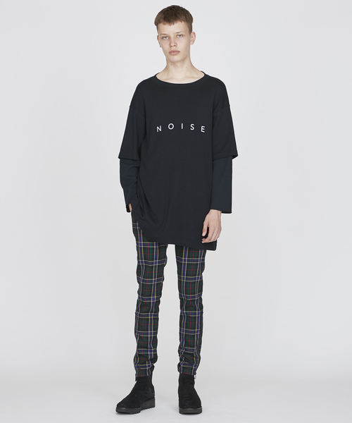 NOISE MAKER（ノイズメーカー）の「裾ファスナーチェックスキニーパンツ（その他パンツ・メンズ・レッド/グリーン・SMALL/MEDIUM/LARGE/X-LARGE）」の3枚目の写真