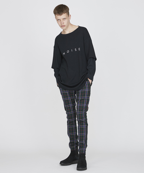 NOISE MAKER（ノイズメーカー）の「裾ファスナーチェックスキニーパンツ（その他パンツ・メンズ・レッド/グリーン・SMALL/MEDIUM/LARGE/X-LARGE）」の4枚目の写真