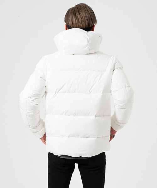 GOSTAR DE FUGA（ゴスタール ジフーガ）の「止水ZIPフェザーダウンジャケット/ブルゾン（ダウンジャケット/コート・メンズ・ホワイト/ブラック/パープル/ネイビー・M/L/XL/XXL）」の10枚目の写真