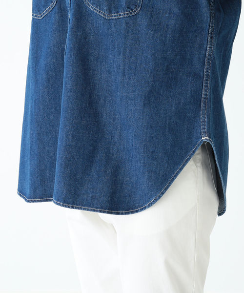 B:MING by BEAMS（ビーミングバイビームス）の「Lee × B:MING by BEAMS / 別注 ルーズフィット シャツ 19SS（シャツ/ブラウス・レディース・ベージュ/ネイビー/インディゴブルー・SMALL/MEDIUM）」の19枚目の写真