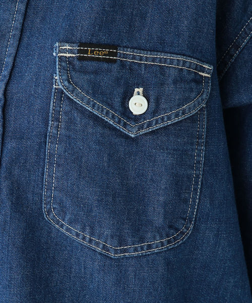 B:MING by BEAMS（ビーミングバイビームス）の「Lee × B:MING by BEAMS / 別注 ルーズフィット シャツ 19SS（シャツ/ブラウス・レディース・ベージュ/ネイビー/インディゴブルー・SMALL/MEDIUM）」の18枚目の写真